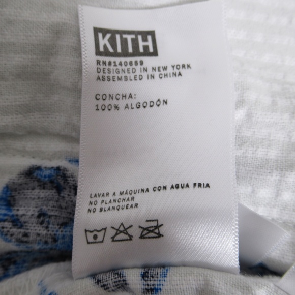Kith Men's Floral Seersucker Stryker Pant Grey / White Size L KH6155 Summer 2018 - Picture 12 of 12